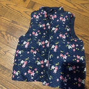 NWOT Baby Gap Floral Vest. Size 2T.